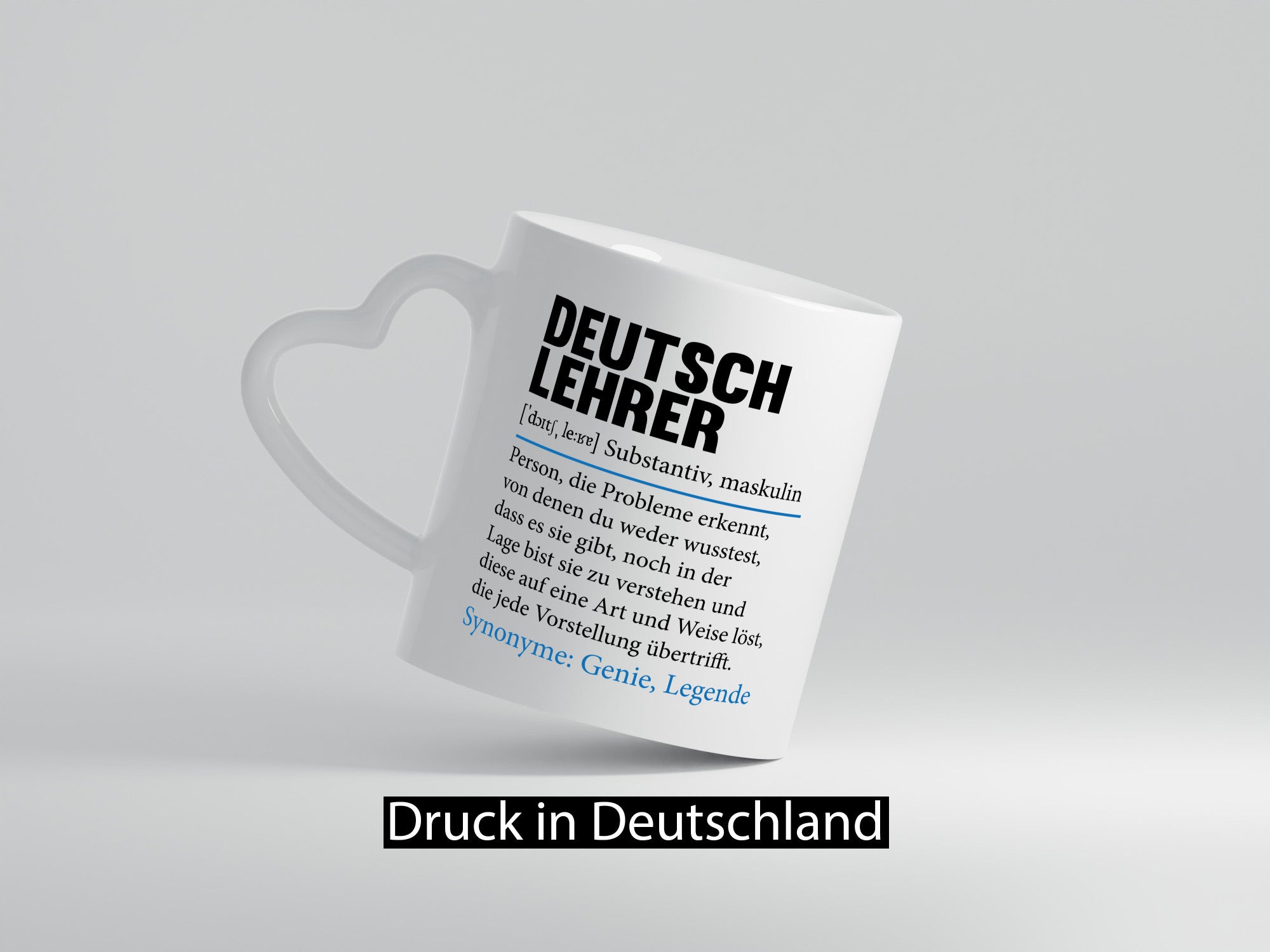 Deutschlehrer Spruch | Lehrer Schule Humor lustig Geschenkidee Geschenk Tasse