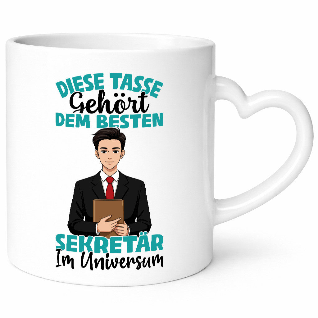Im Universum: Sekretär | Büro Geschenkidee Arbeit Kollegen Humor Tasse