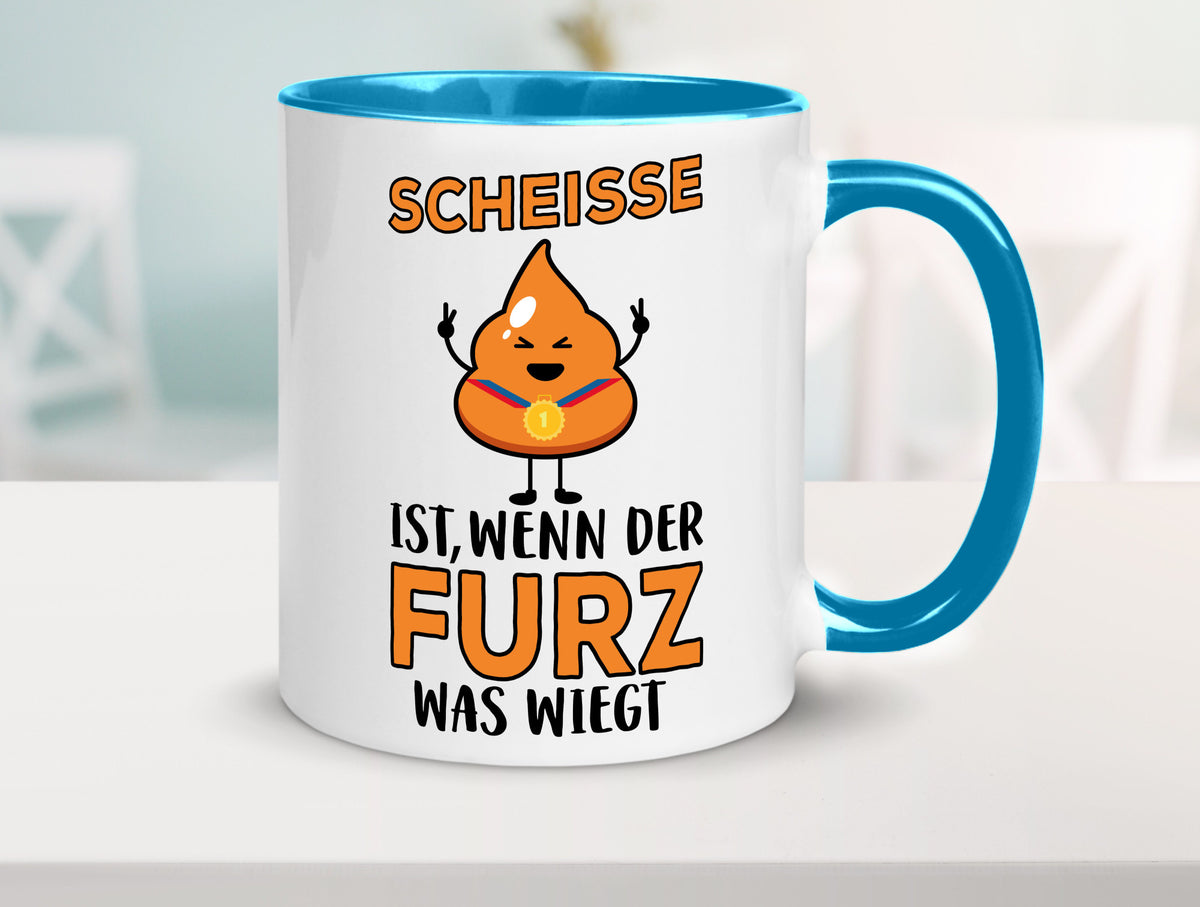 Scheisse ist lustiger Spruch Geschenk Humor Geschenkidee Tasse
