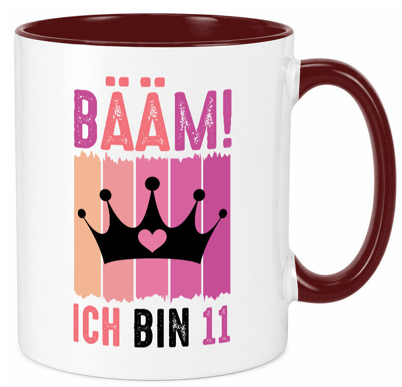 11. Geburtstag | 11 Jahre Bääm ich bin Krone Humor Geschenkidee Tasse