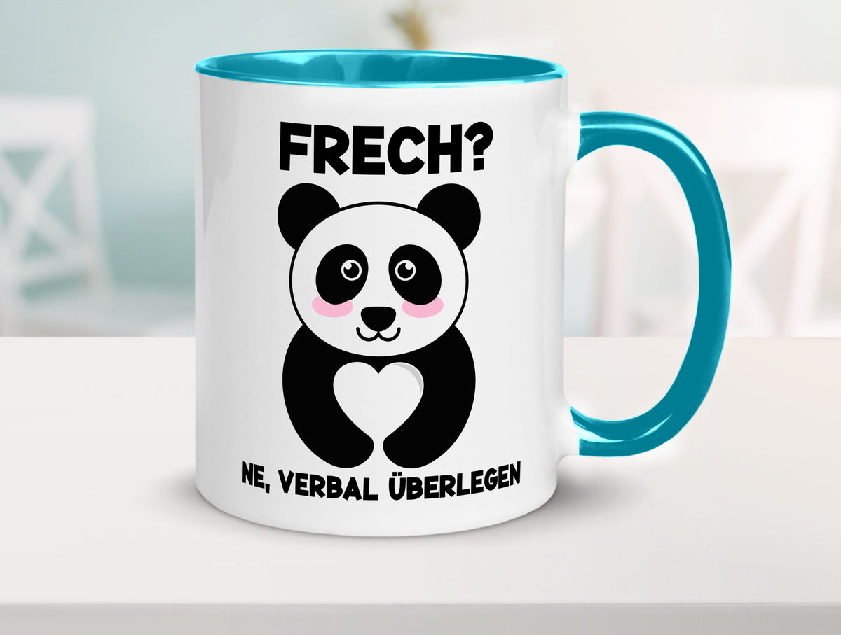 Frech | Verbal überlegen süßer Pandabär kecker Spruch lustiger Geschenk Humor Tasse