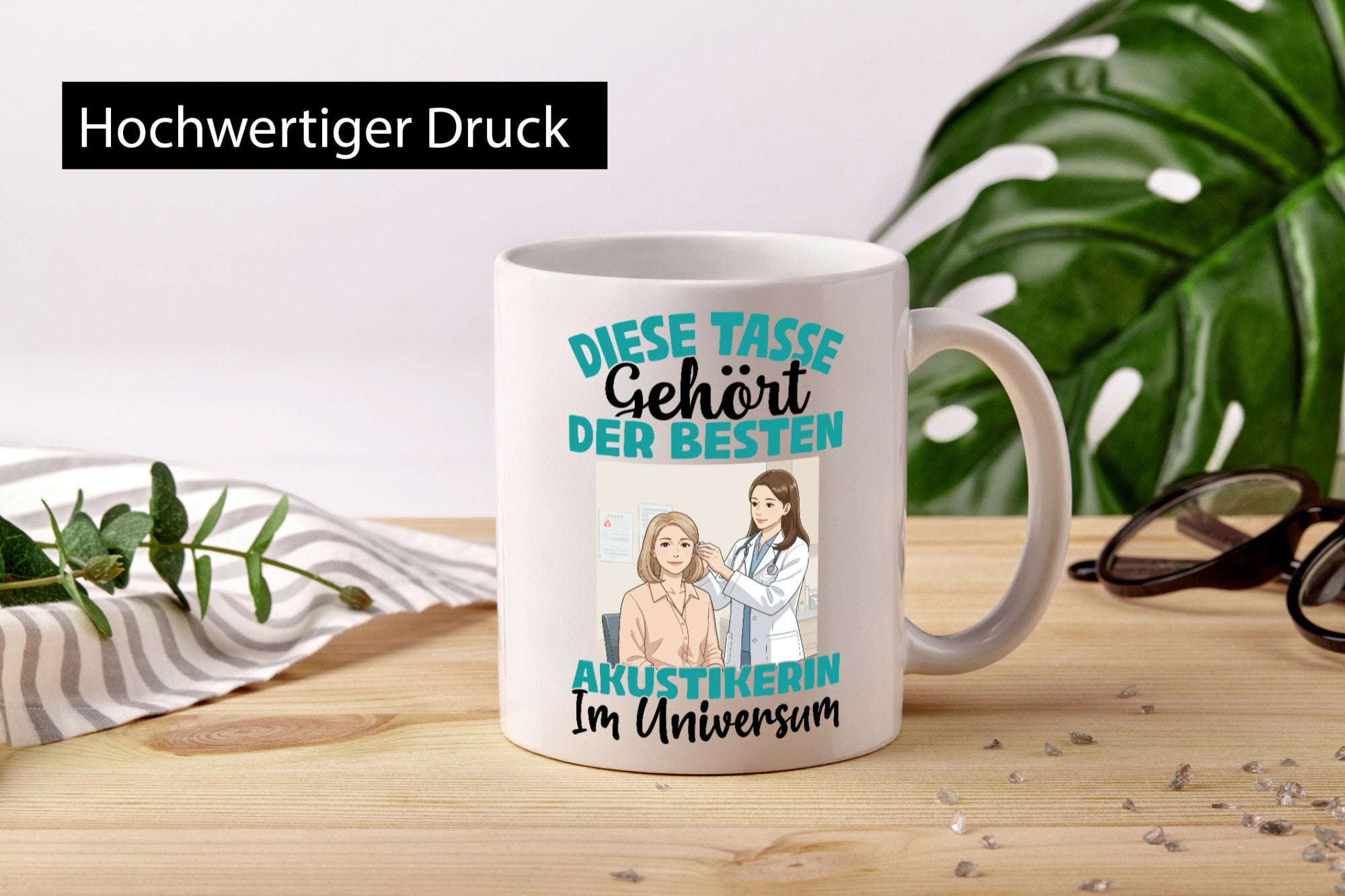 Im Universum: Akustikerin | Akustik Hörgeräteakustik Geschenk Humor