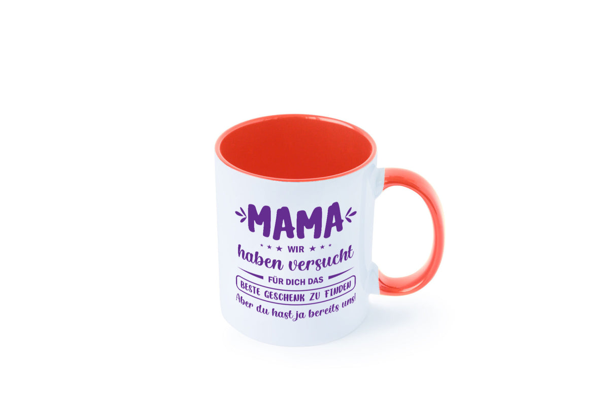 Perfekte geschenk | du hast ja bereits uns Muttertag lustiger Spruch Familie Tasse