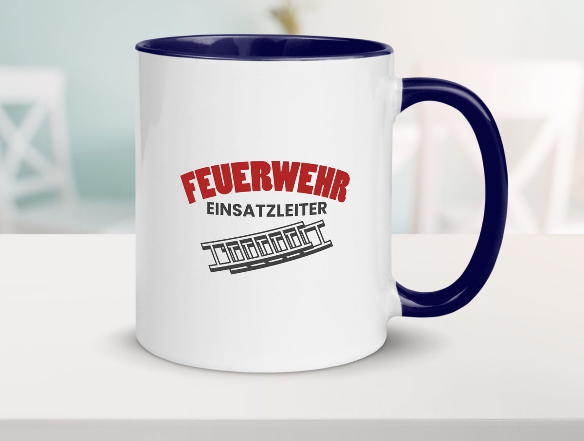 Feuerweher Einsatzleiter | Feuerwehrmann Feuerlöscher Geschenk Humor Tasse