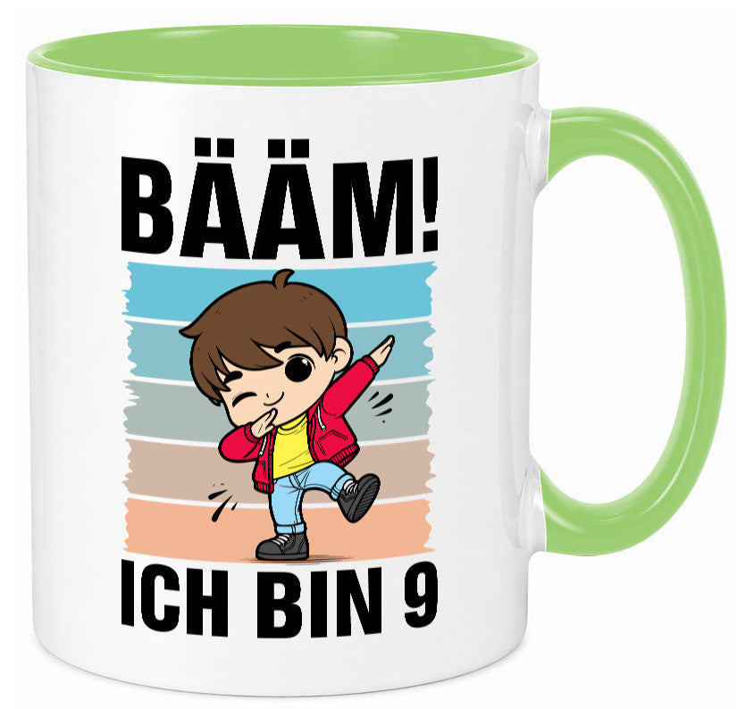 9. Geburtstag | Ich bin 9 Jahre Bäääm Dabbing Kind lustig Geschenkidee Geschenk Tasse