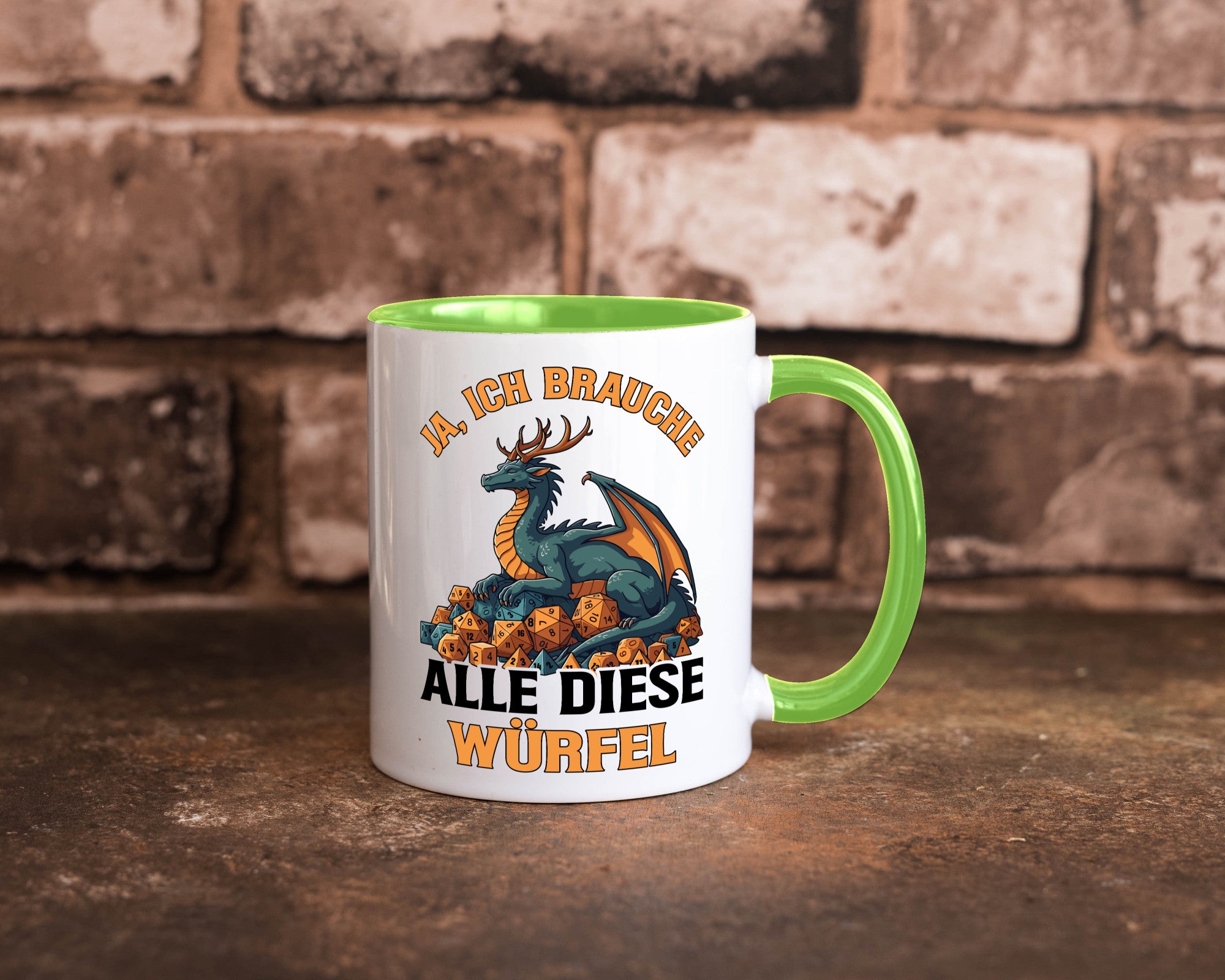 Ja ich brauche alle diese Würfel | Drache Rollenspiel v2 Geschenk Humor