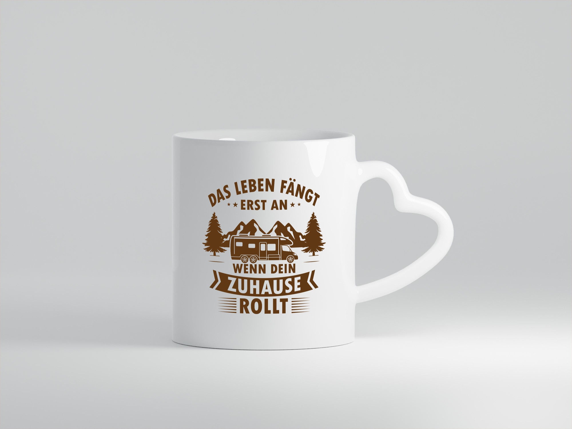 Life Begins | Home Motorhome Gift Idea Humor Mug