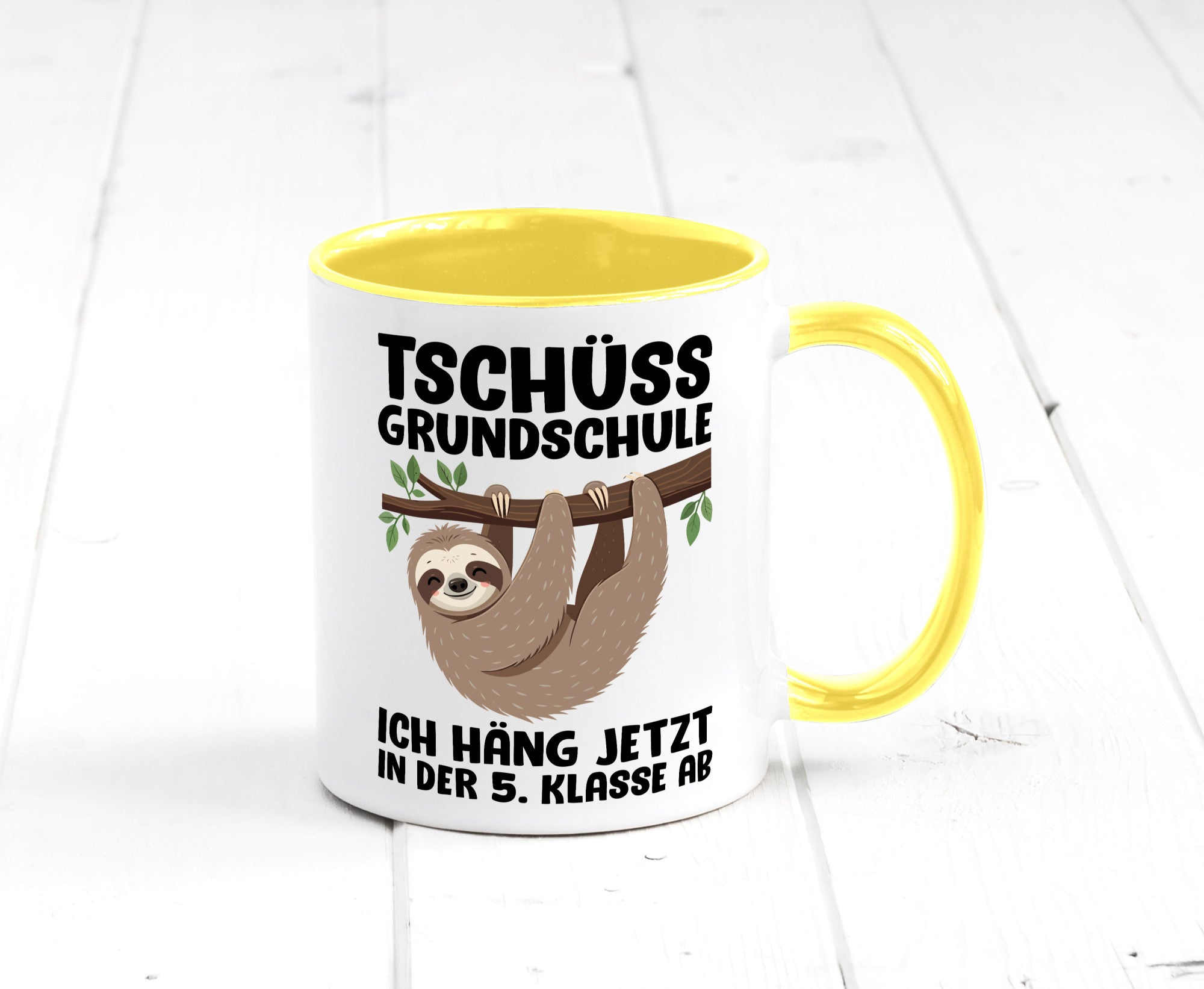 Tschüss Grundschule ich häng jetzt in der 5. Klasse ab Humor Geschenkidee Tasse