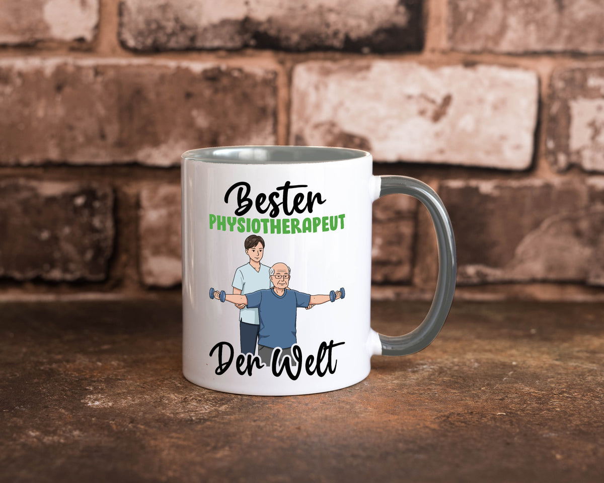 Bester Physiotherapeut v3 Geschenk Humor Geschenkidee lustiger Spruch Tasse