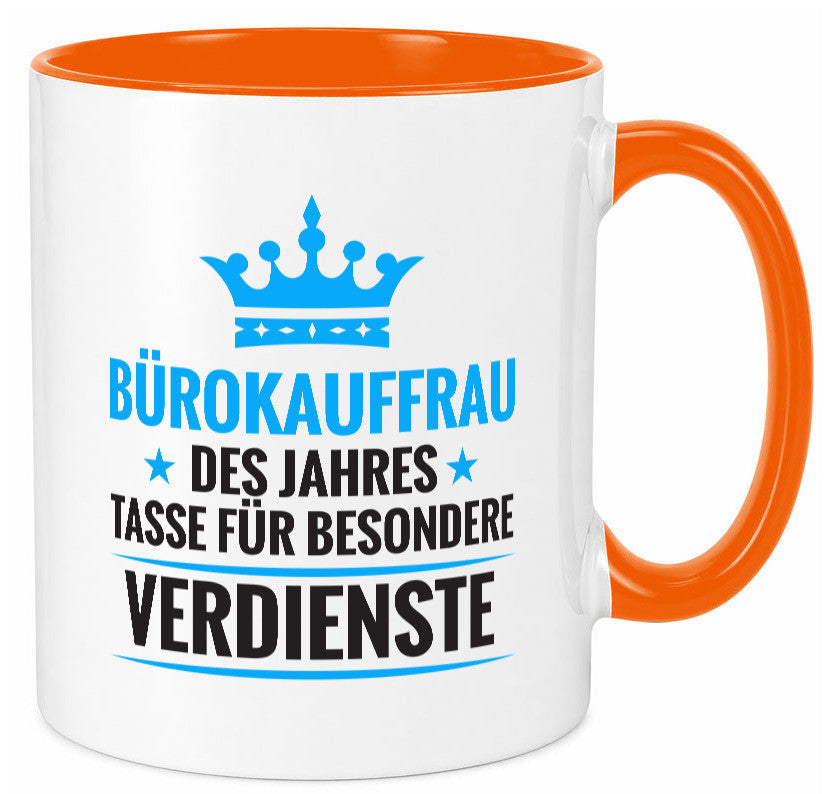 Besonderer Verdienst: Bürokauffrau | Kauffrau lustig Arbeit Kollegen Büro