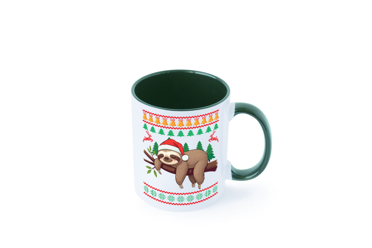 Ugly Christmas | Faultier Weihnachtsfaultier v2 lustig Tierliebhaber Humor Tasse