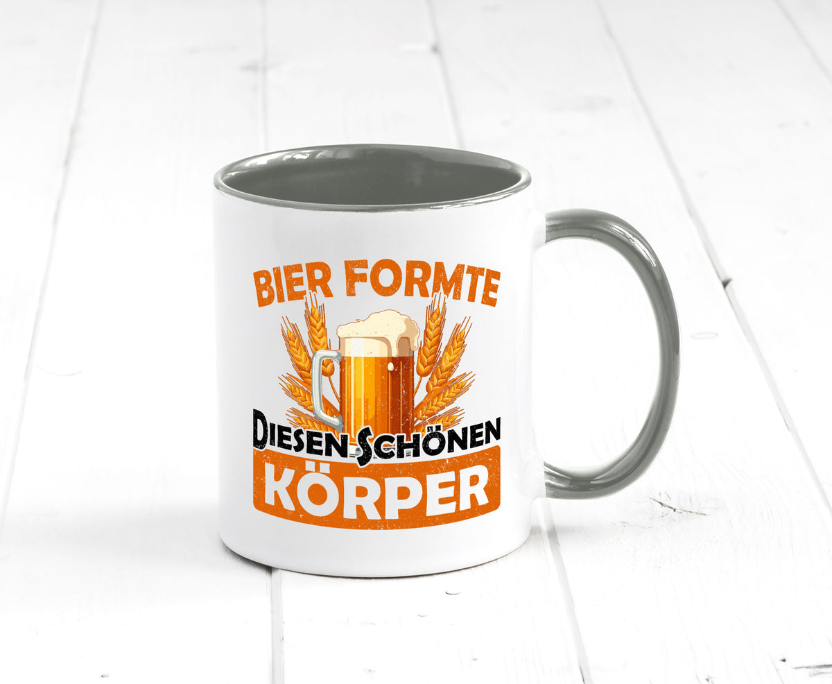Bier förmte diesen Körper | bierliebhaber v2 Humor Geschenkidee Tasse