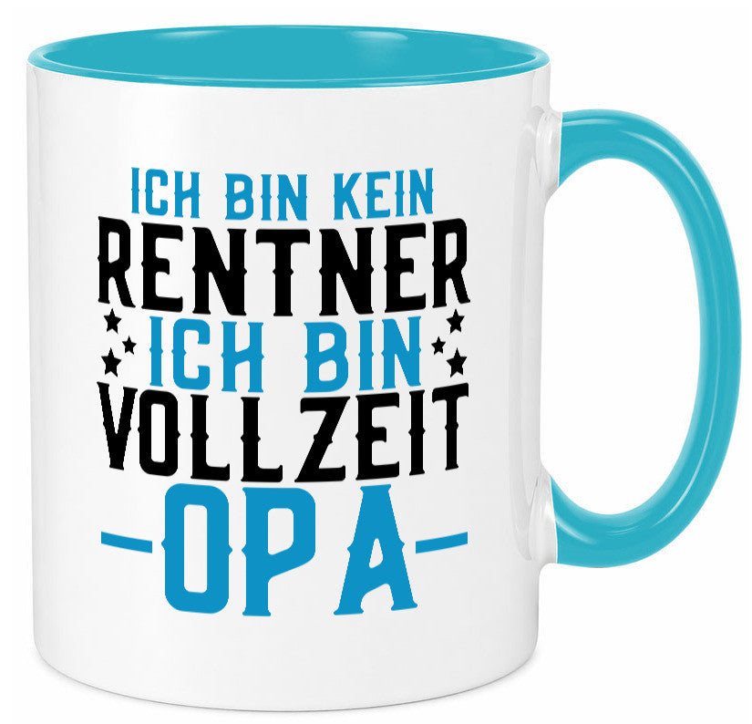 Rentner | Vollzeit Opa Pension Ruhestand Großvater lustiger Spruch Geschenk