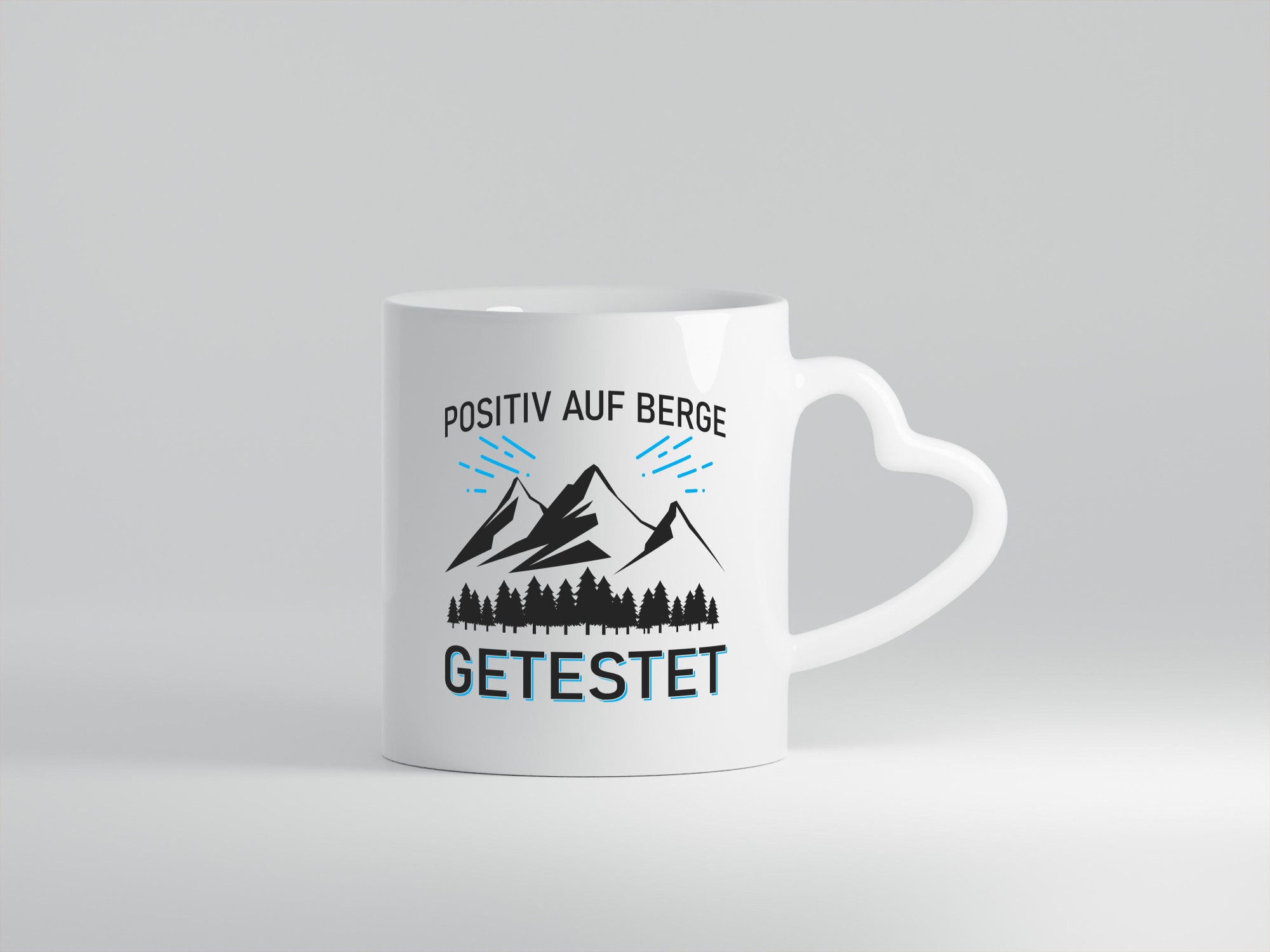 Positiv auf Berge getestet | Bäume Geschenkidee Humor Tasse