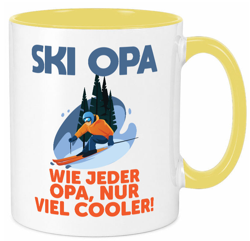 Ski Opa, normal, nur cooler | Skifahrer Bäume Schnee Geschenkidee Familie Humor