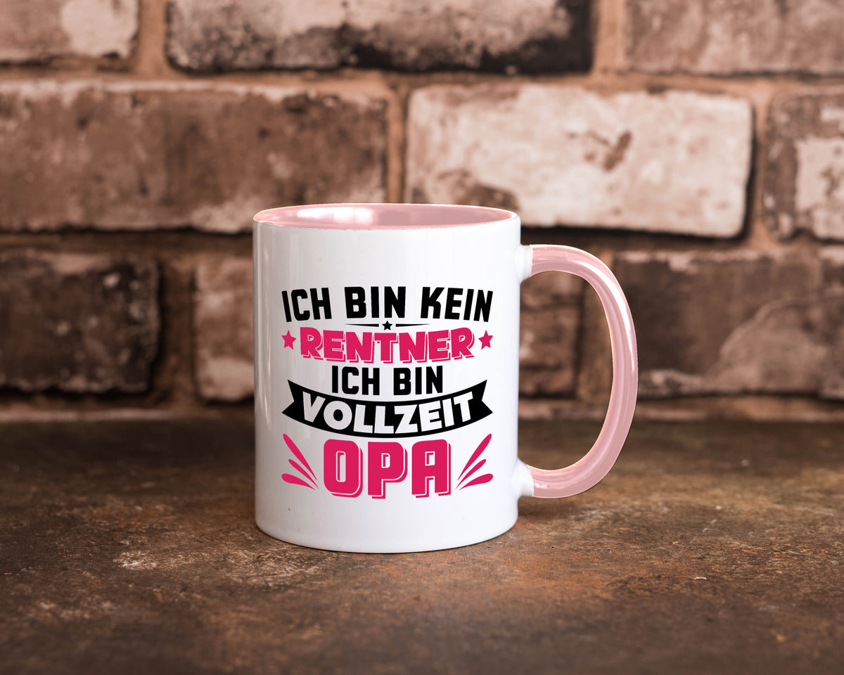Ich bin vollzeit Opa | Rentner Ruhestand Großvater v2 Humor Familie Tasse