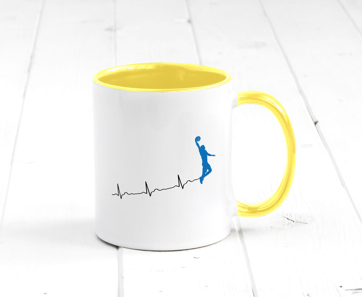 Herzschlag Basketball | Motiv Sport Ballsport Humor Geschenkidee Tasse