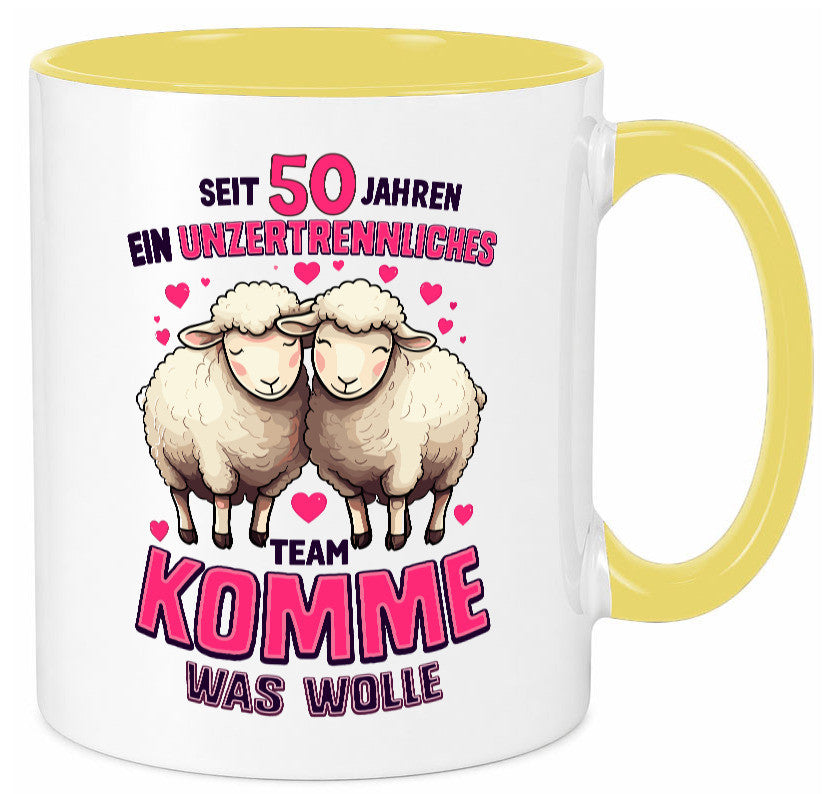 50 Jahre Verheiratet | ein Team Ehepaar Geschenk Humor Geschenkidee lustiger Tasse