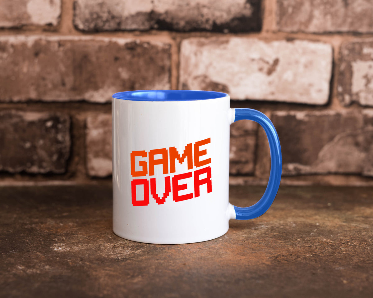 Game Over | Gamer Zocker Retro PC Nerd Pixel Geschenkidee Humor Tasse