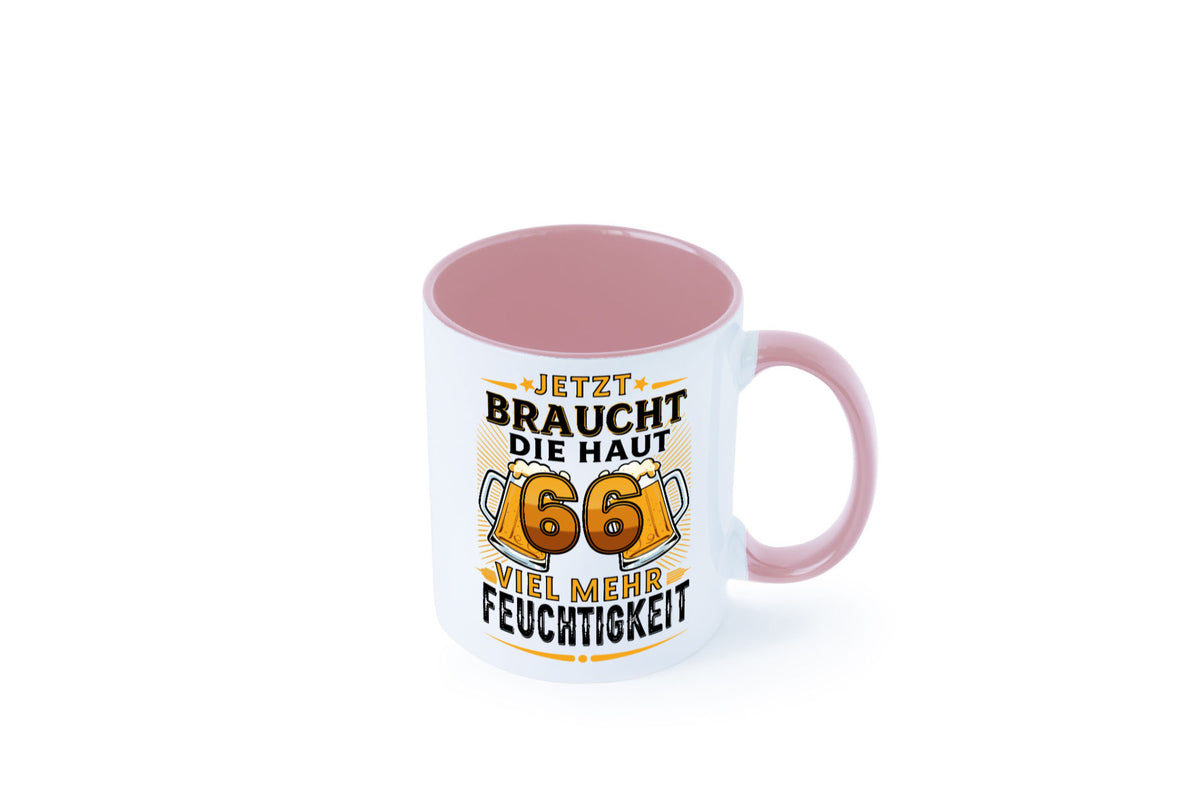 66 braucht die haut mehr Feuchtigkeit | 66. Geburtstag Humor Geschenkidee Tasse