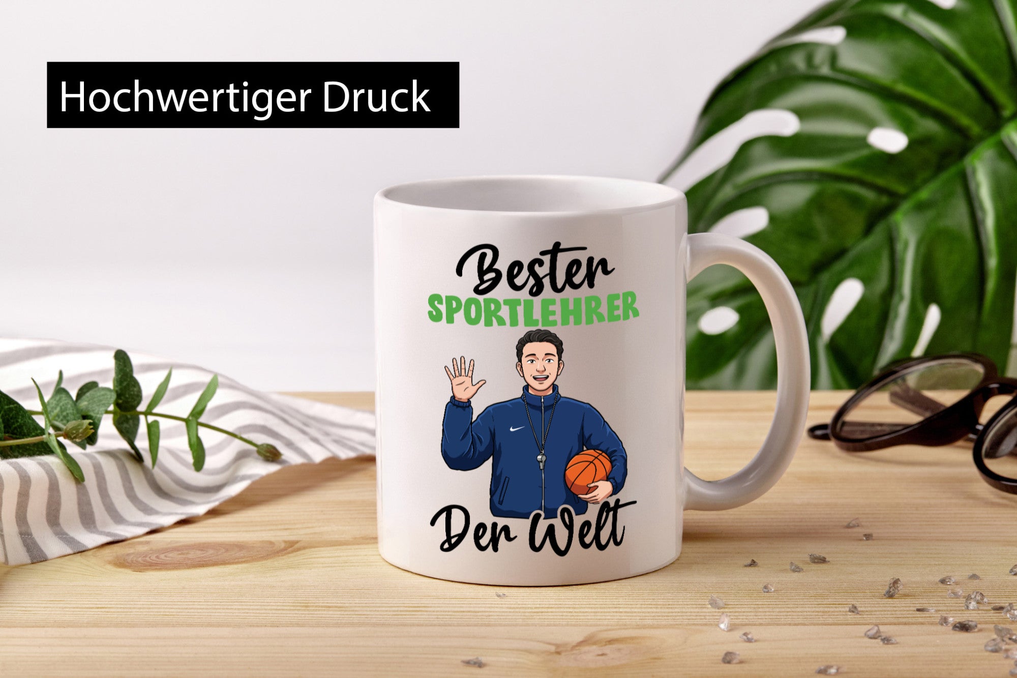 Bester Sportlehrer | Lehrer Sport v2 Geschenkidee Humor Tasse