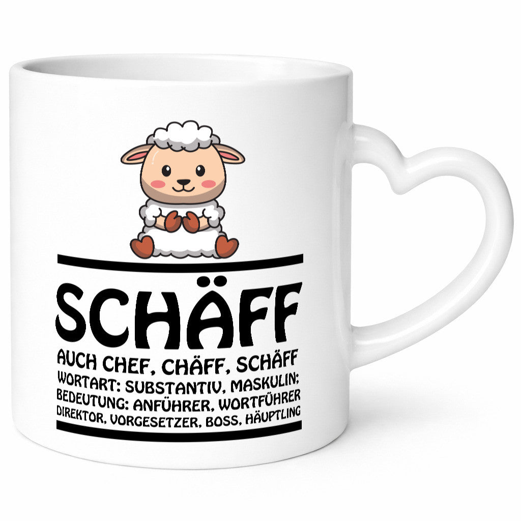 Schaff ? Chef Tasse Geschenk Arbeit Kollegen Büro lustiger Spruch