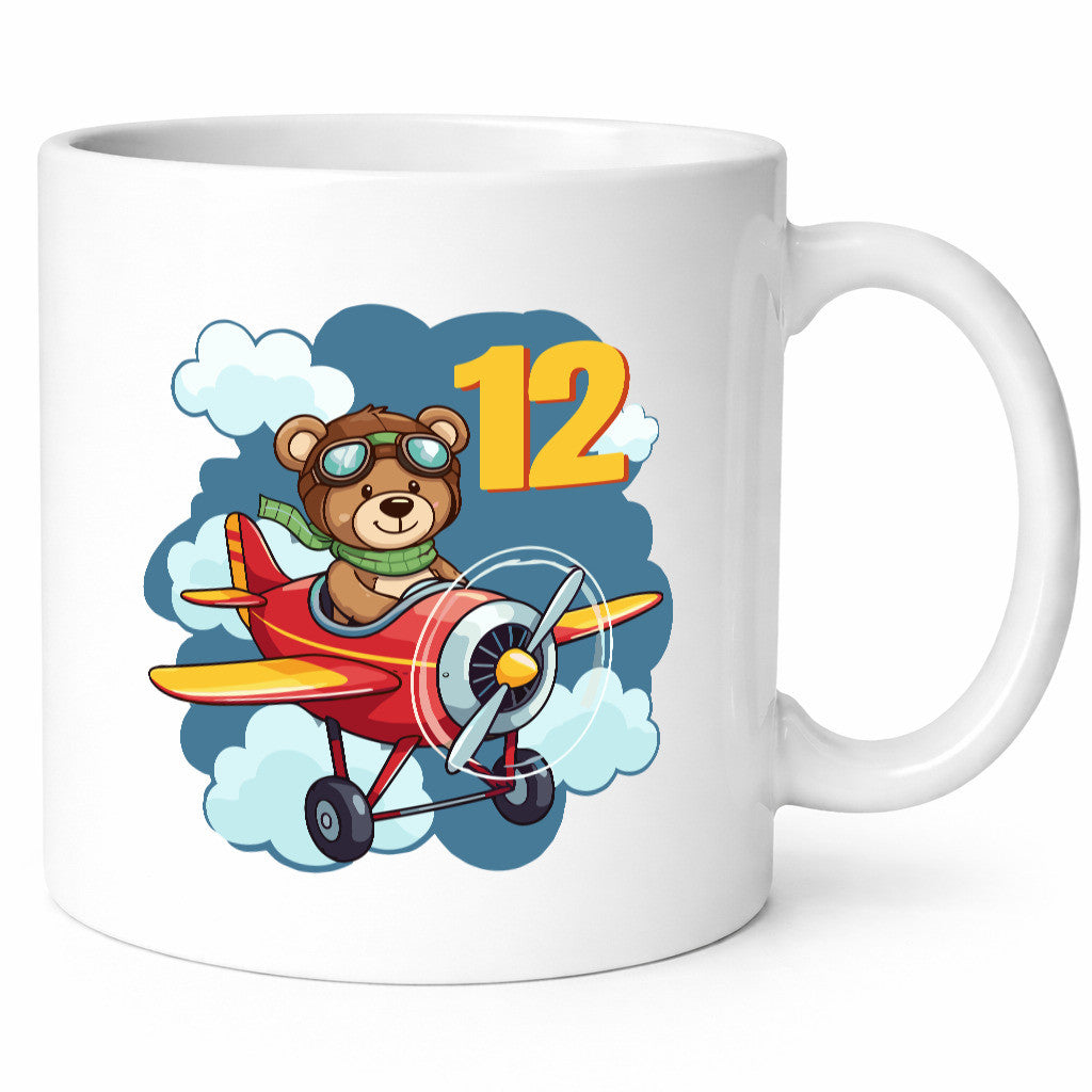 12. Geburtstag | 12 Jahre Kinder Pilot Flugzeug Geschenk Geschenkidee lustiger