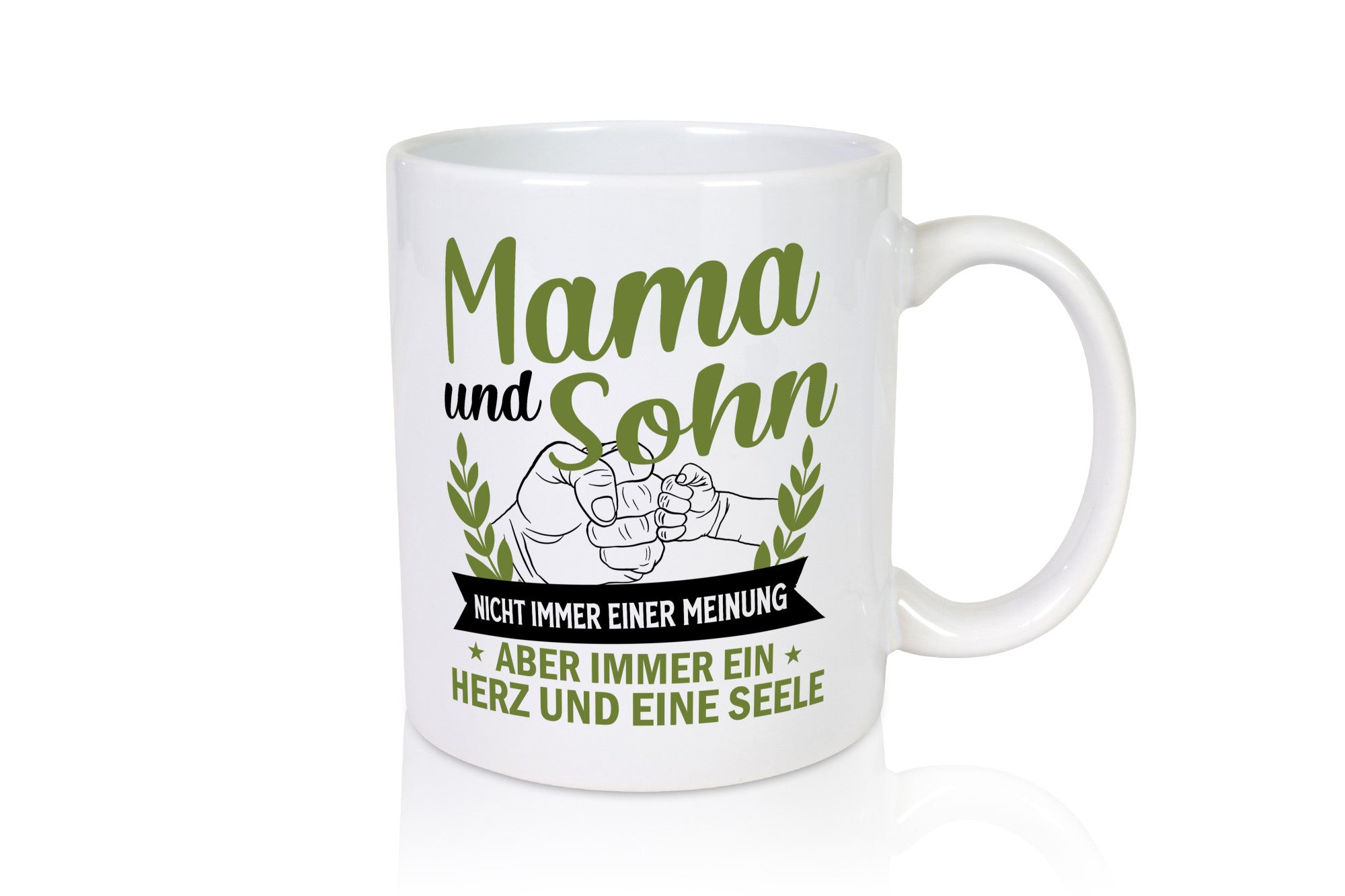 Mama und Sohn | Herz eine Seele Beste Mutter lustiger Spruch Geschenk Familie