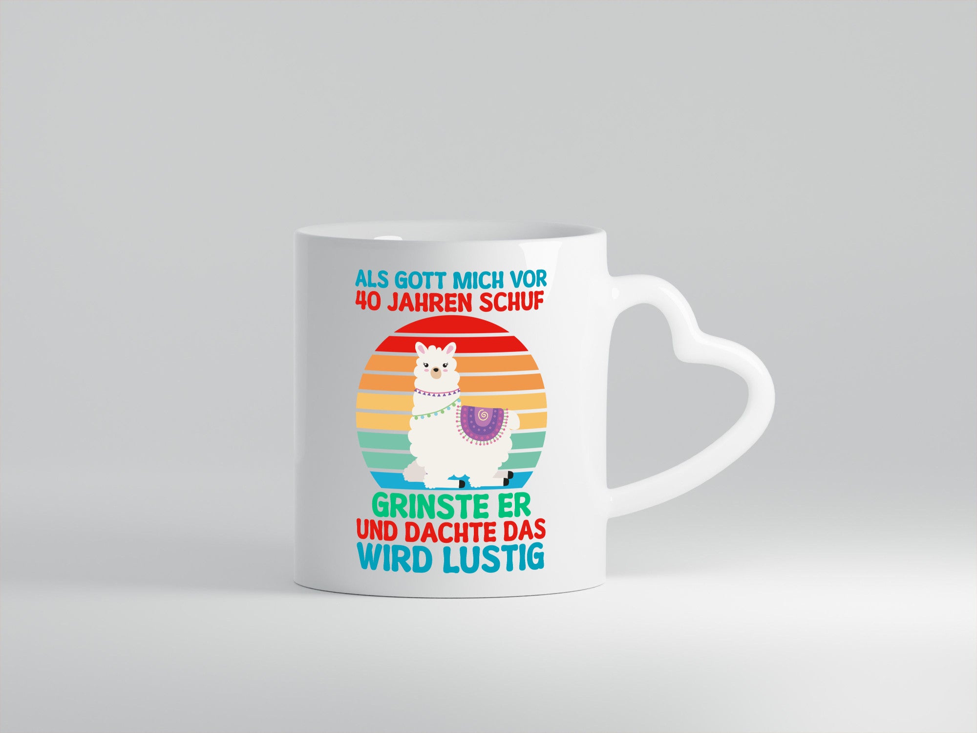 40. Geburtstag | 40 Jahre Gut Schuf mich Lama Humor Geschenkidee Tasse