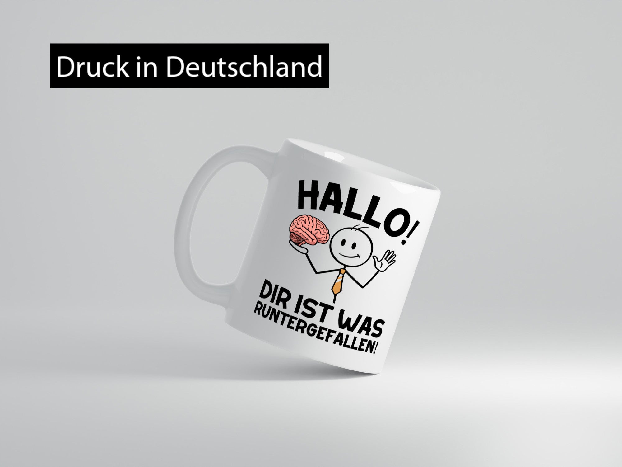 Hallo dir ist was runtergefallen | gehorn Sarkastisch lustiger Spruch Geschenk