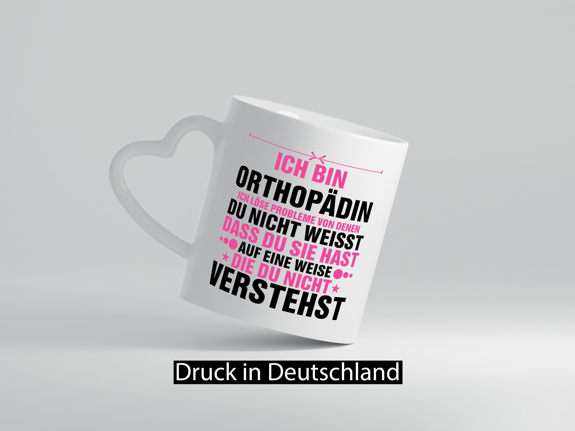 Löse Probleme: Orthopädin |Orthopädie v2 Humor Geschenkidee Tasse