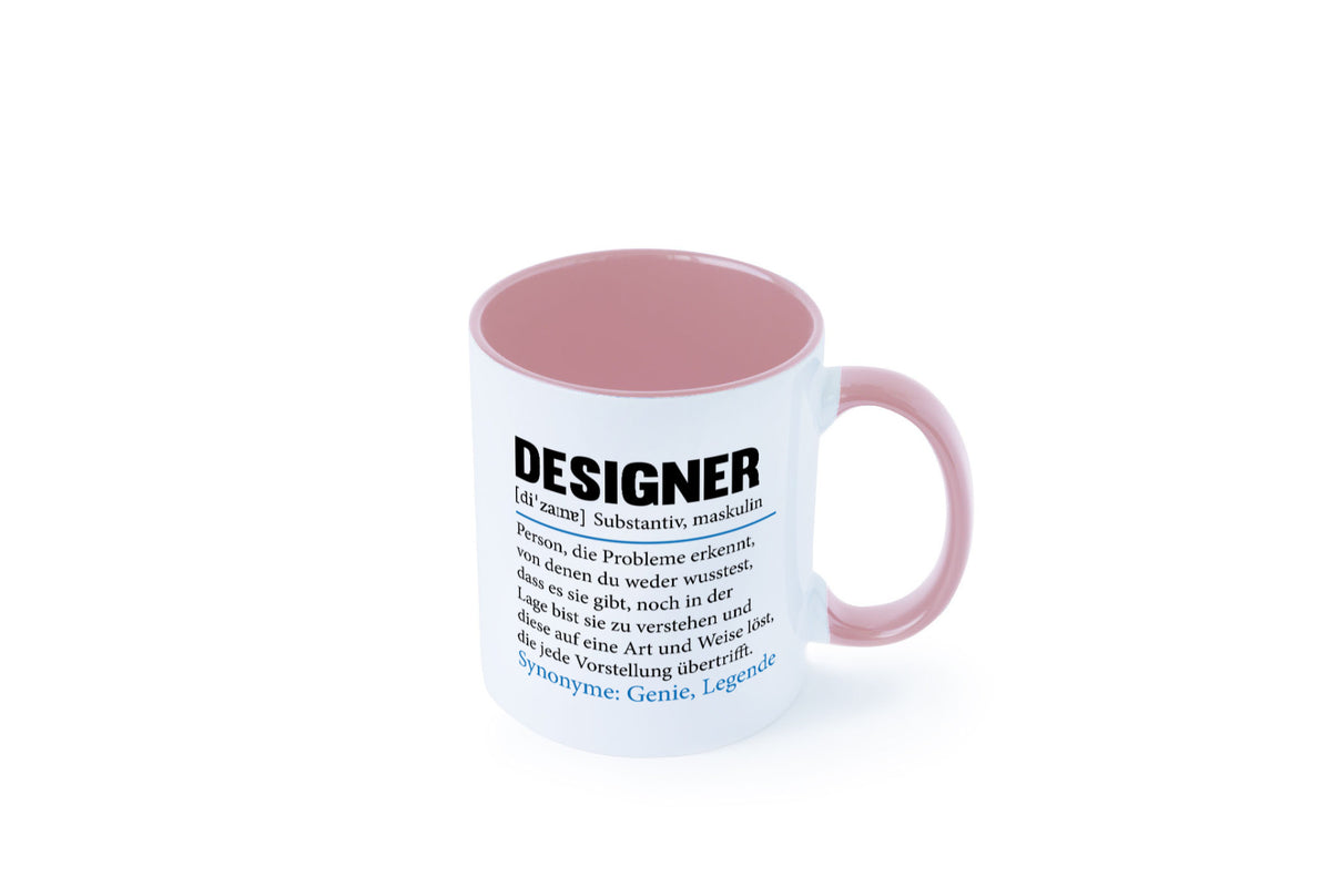 Designer Beruf | Gestalter Medien Schmuck Mode Geschenk Arbeit Kollegen Büro Tasse
