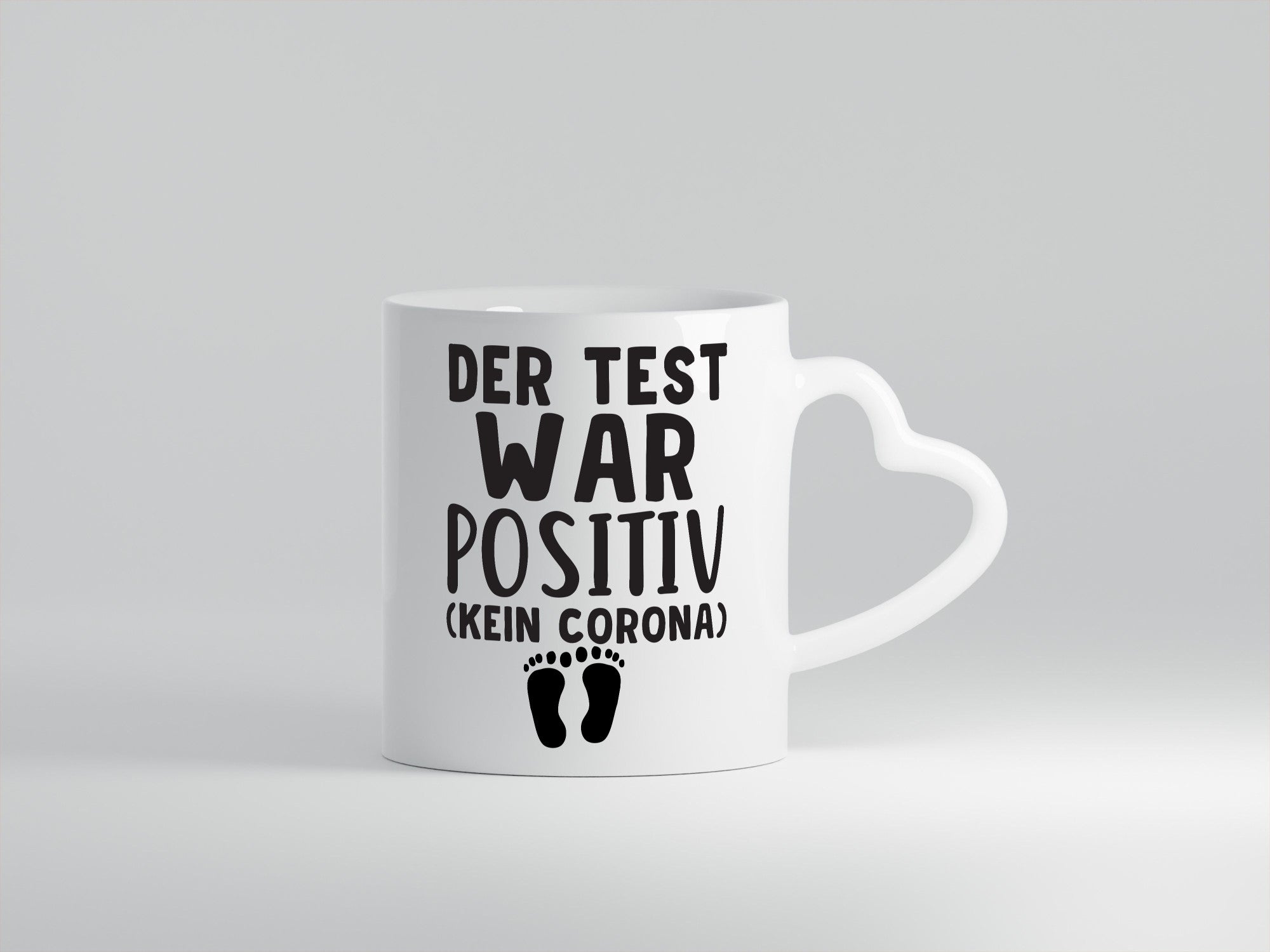 Der Test war positiv | Schwangerschaft Tasse Eltern Humor Geschenkidee