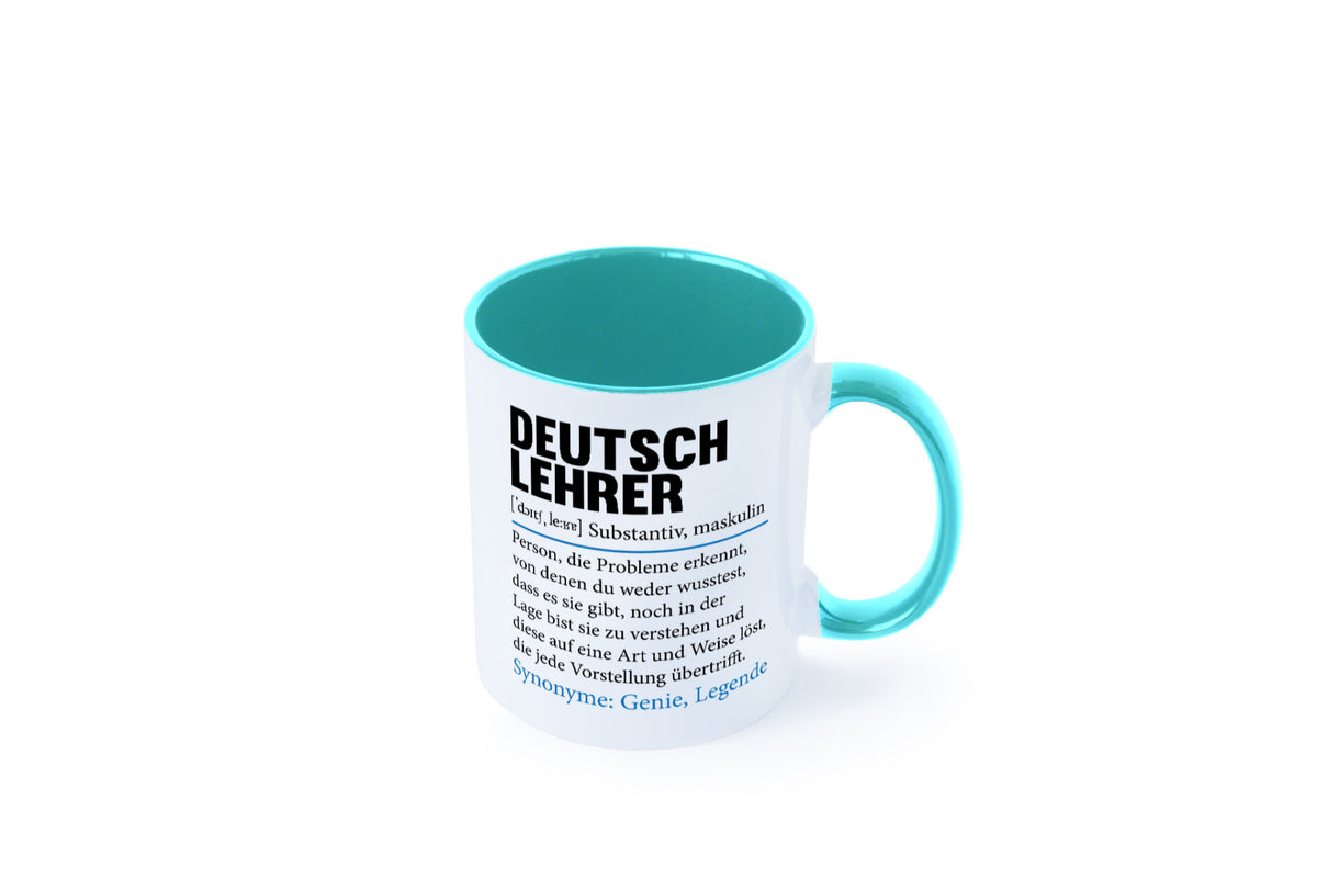 Deutschlehrer Spruch | Lehrer Schule Humor lustig Geschenkidee Geschenk Tasse