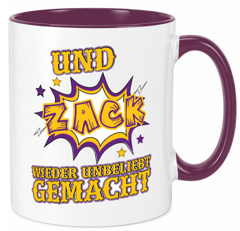 Wieder unbeliebt gemacht Geschenk Humor Geschenkidee lustiger Spruch Tasse
