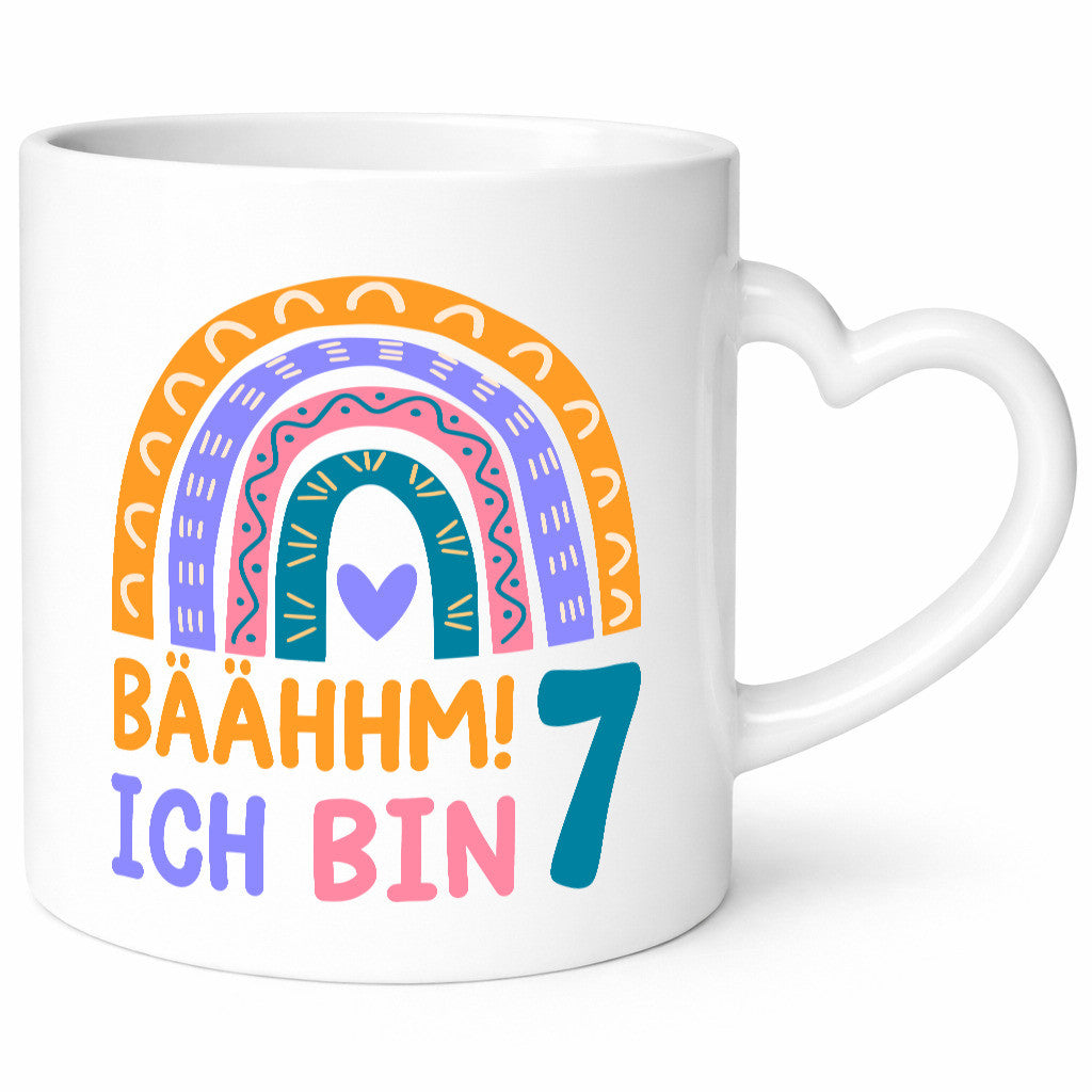 7. Geburtstag | 7 Jahre Regenbogen Bääm Mädchen Geschenk Geschenkidee lustiger