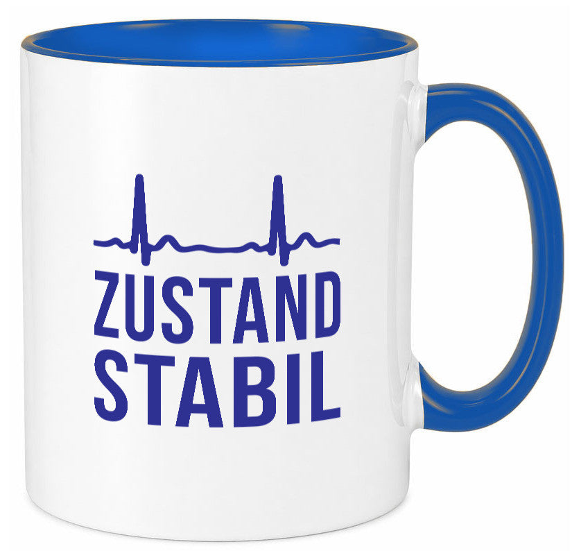 Zustand stabil | Herzschlag v2 Geschenk Humor Geschenkidee lustiger Spruch Tasse