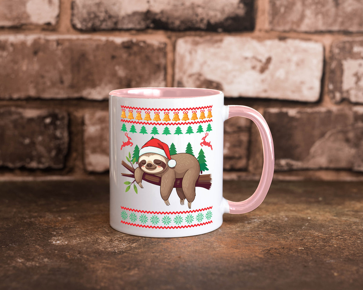 Ugly Christmas | Faultier Weihnachtsfaultier v2 lustig Tierliebhaber Humor Tasse