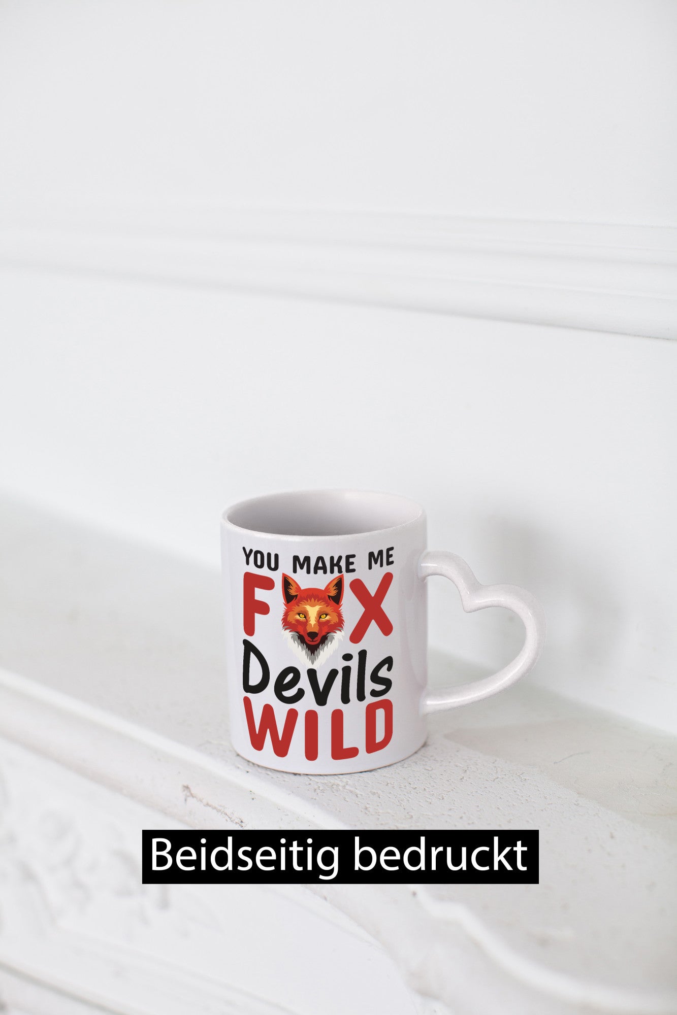 Denglisch | Englisch Spruch Fox Devils Wild v2 Humor Geschenkidee Tasse