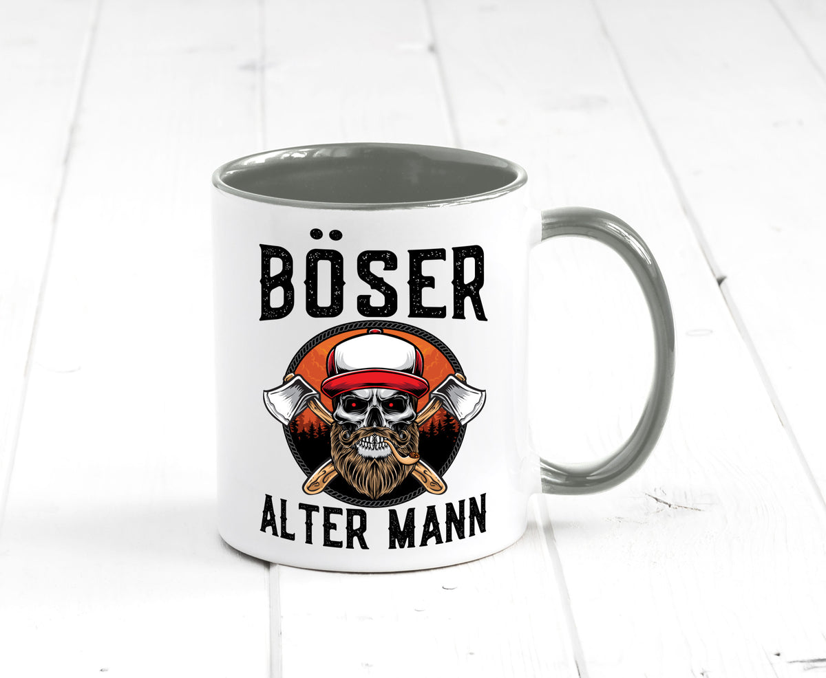 Böser alter Mann Humor Geschenkidee Tasse