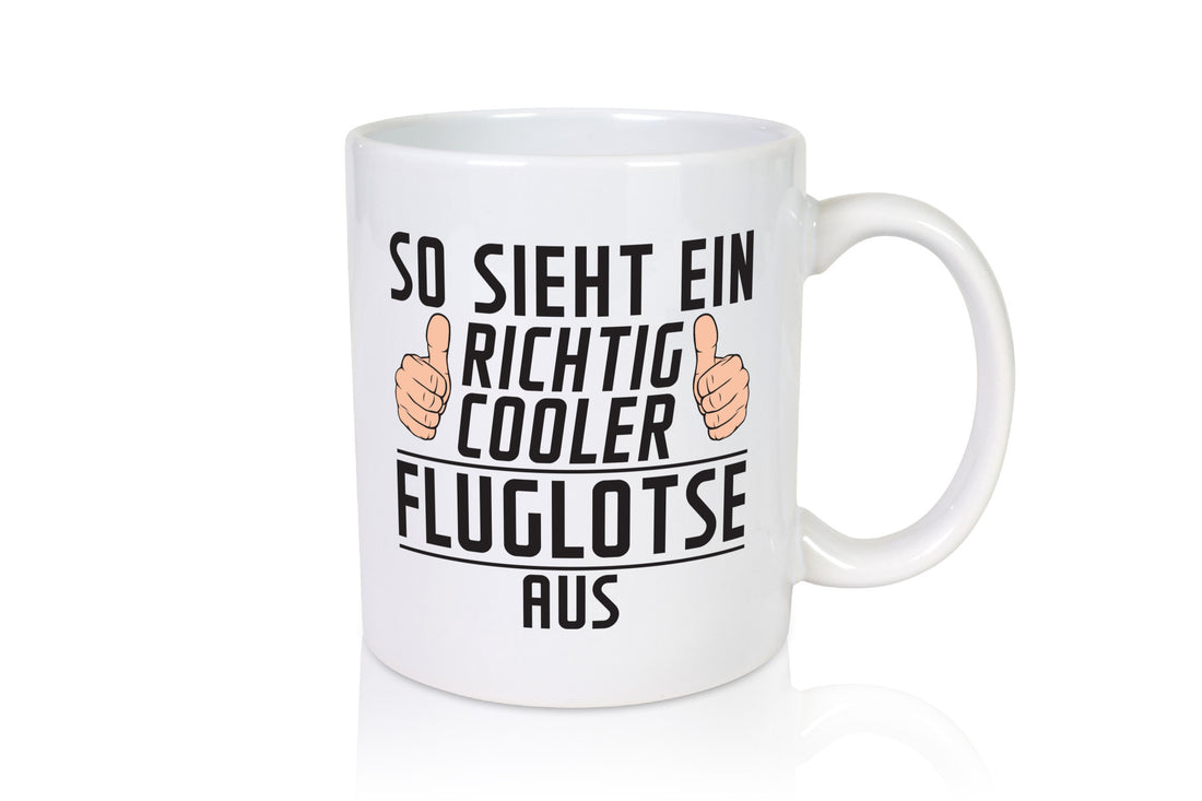 Richtig Cooler Fluglotse | Flugverkehr Flughafen Humor Geschenkidee Tasse