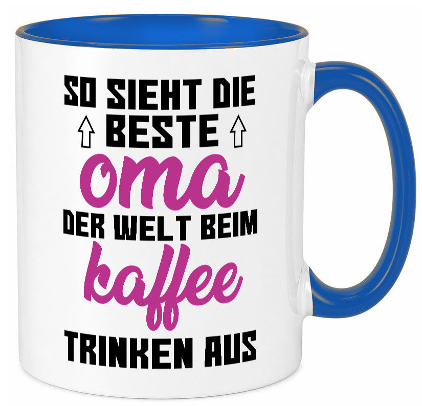 Beste Oma der Welt | Großmutter Tasse lustiger Spruch Geschenk Familie