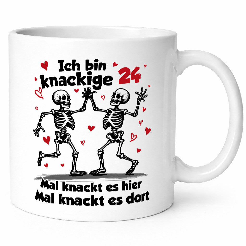 24. Geburtstag | Knackige 24 Ich bin alt v2 Humor Geschenkidee Tasse