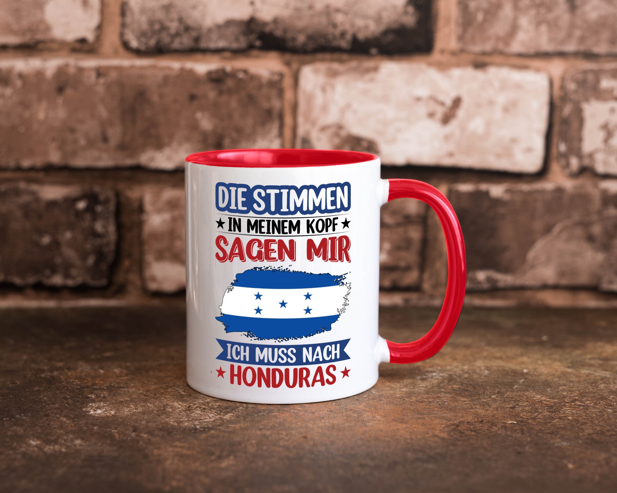Honduras | Urlaub Stimmen in meinem Kopf Traumland Geschenkidee Humor Tasse