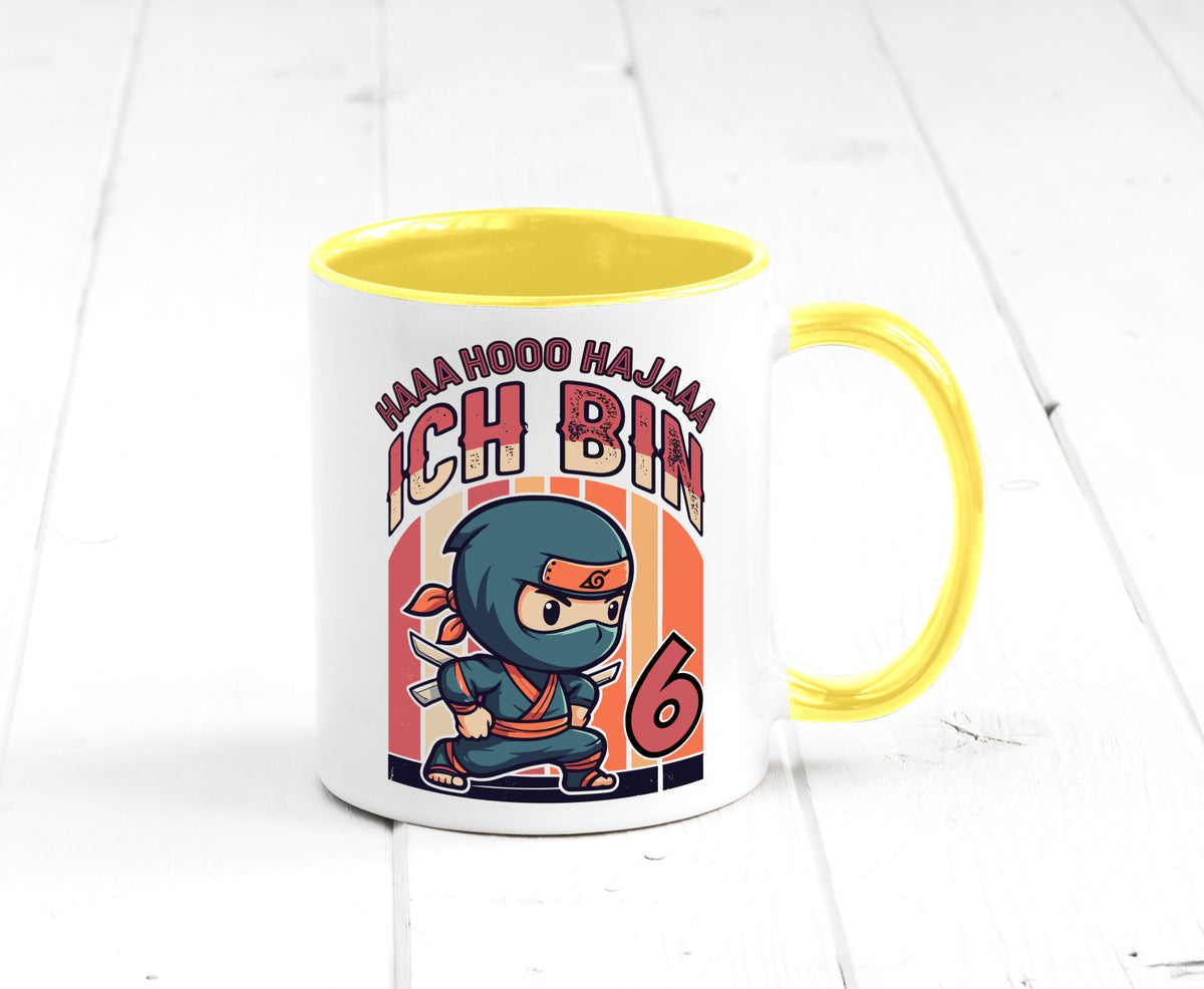 6. Geburtstag | Ninja Junge 6 Jahre Humor Geschenkidee Tasse