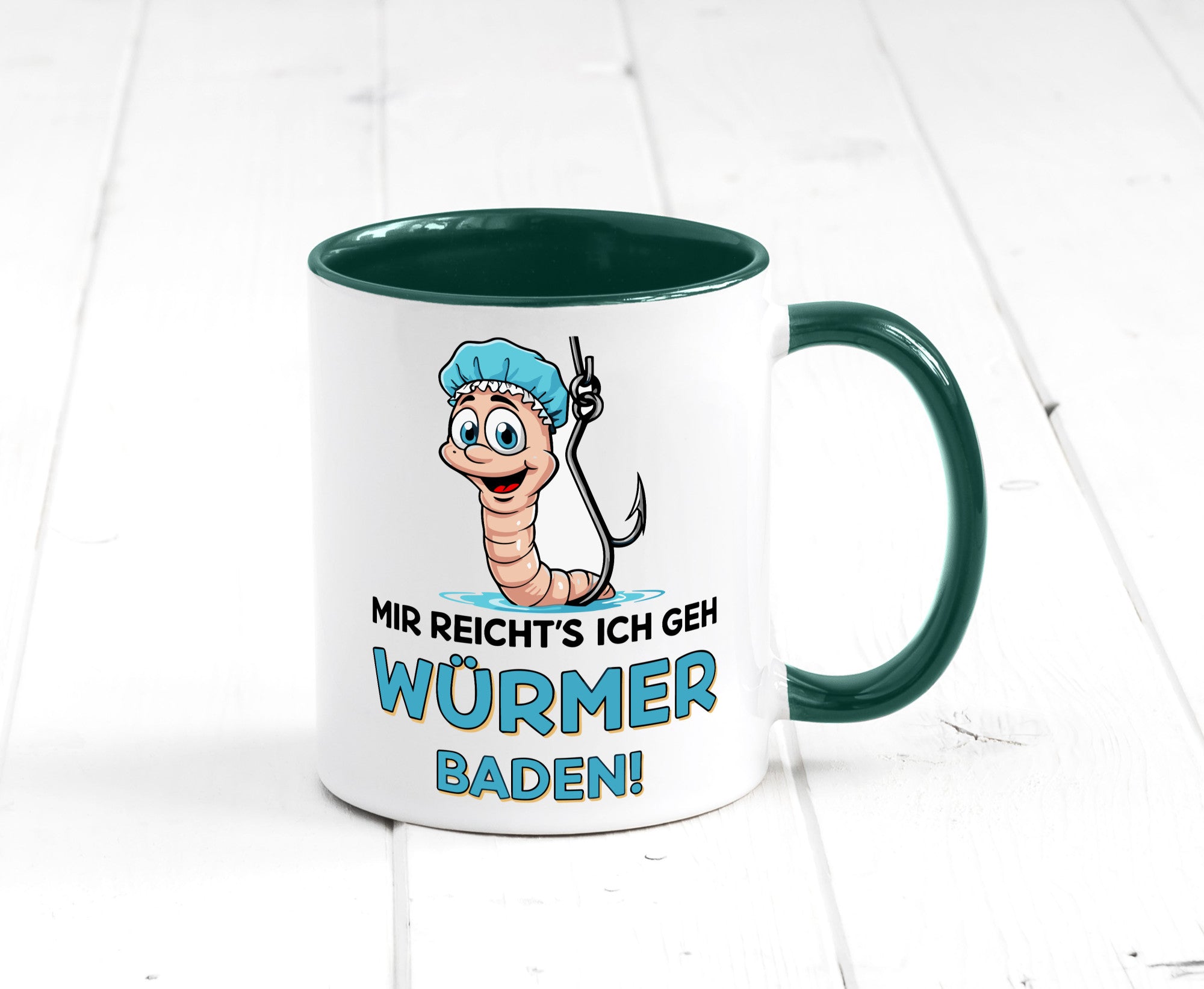 Mir reichts ich geh Würmer Baden | Angler Angeln Geschenk Humor Geschenkidee