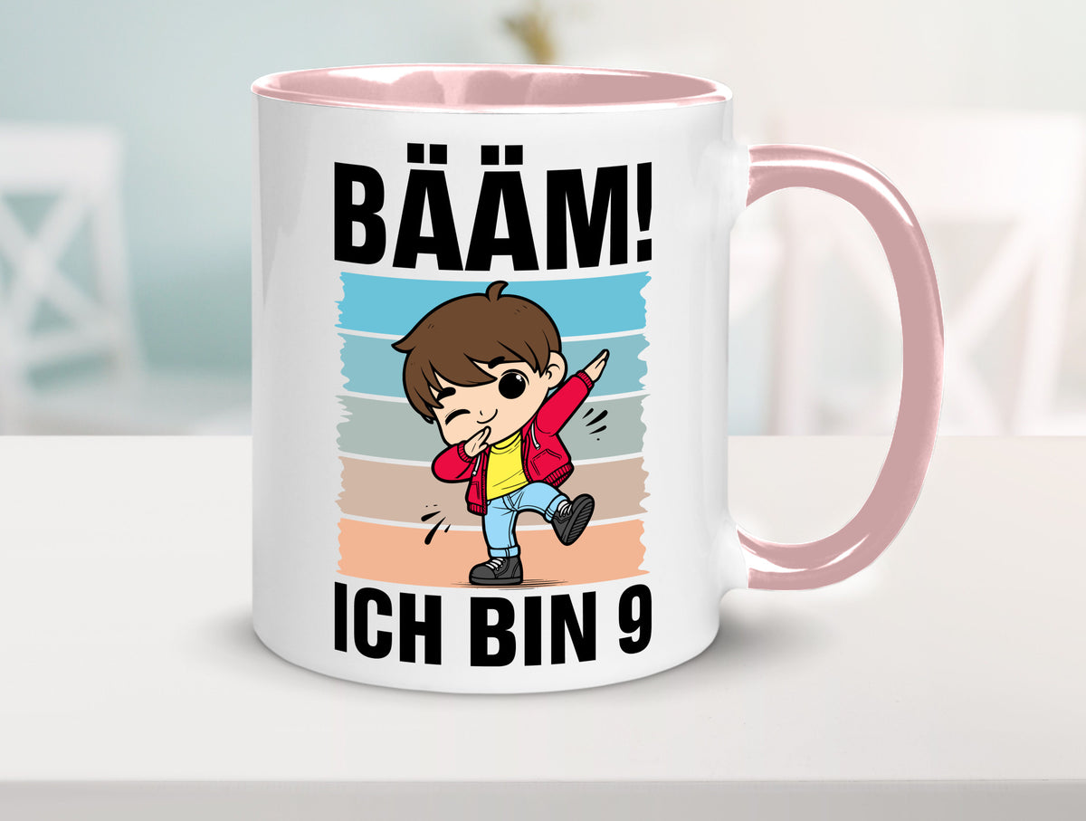 9. Geburtstag | Ich bin 9 Jahre Bäääm Dabbing Kind lustig Geschenkidee Geschenk Tasse
