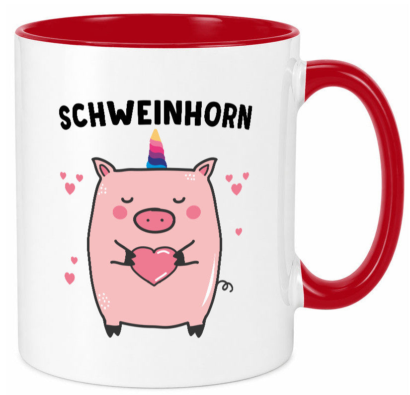 Schweinhorn lustig Humor Geschenkidee Geschenk Tasse