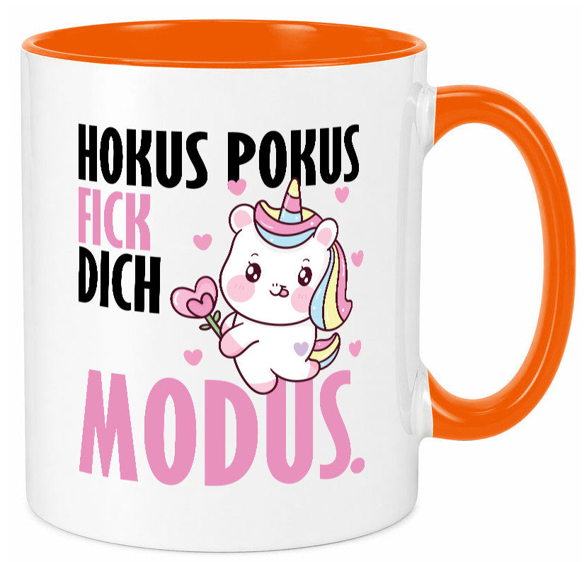 Hokus Pokus lustiger Spruch Geschenk Humor Geschenkidee Tasse
