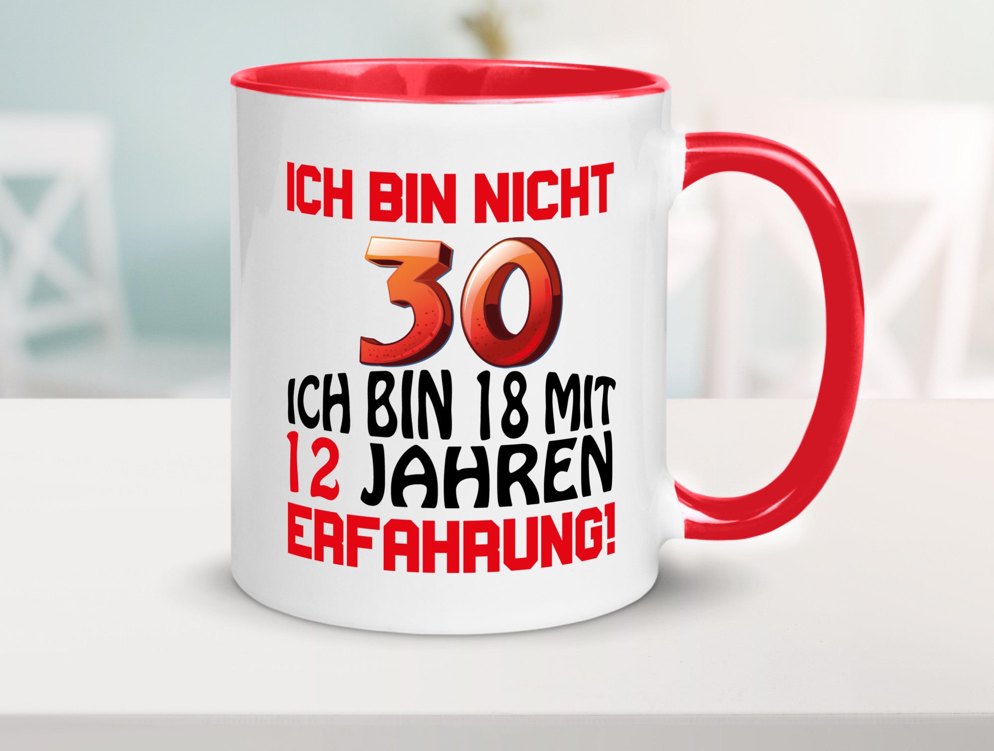 Ich bin nicht 30. lustiger Spruch Geschenk Humor Geschenkidee Tasse
